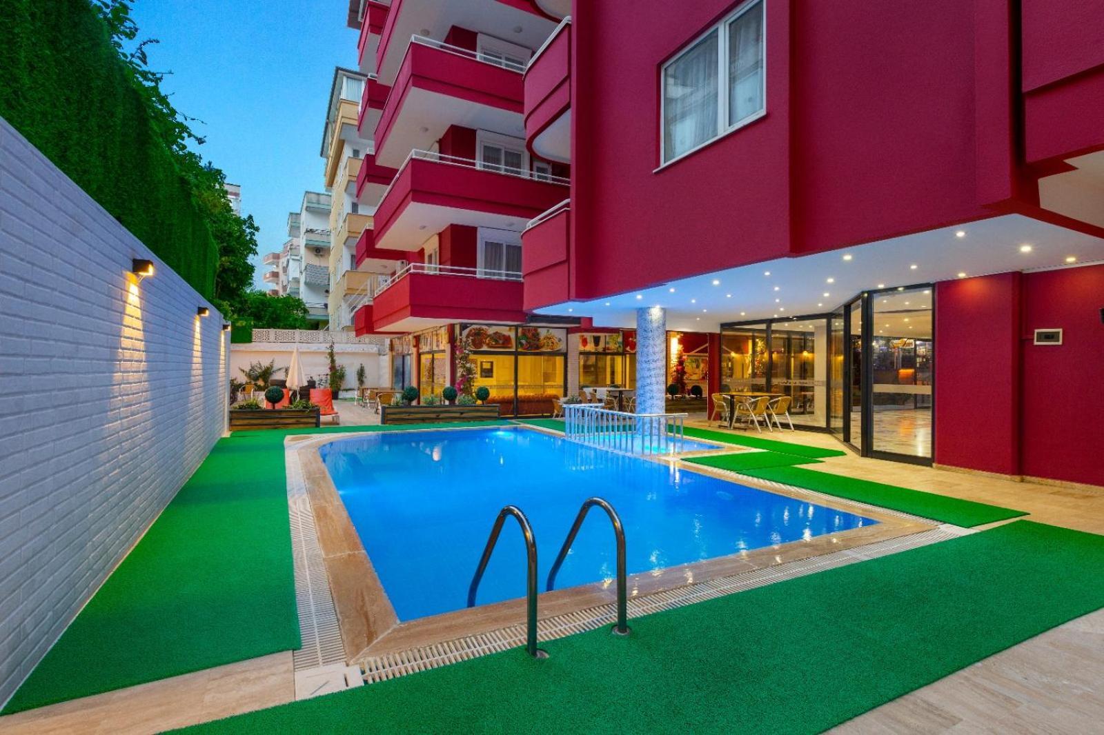 Twin Apart Hotel Alanya Luaran gambar